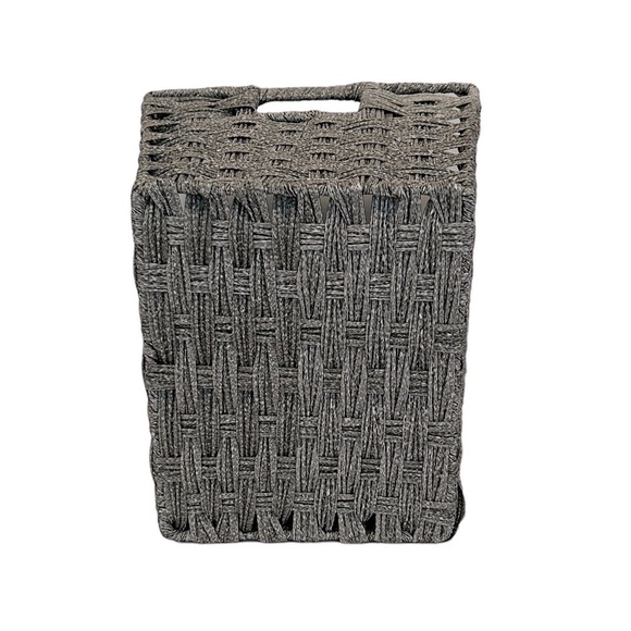 mDesign Basket Gray Silver Woven Functional Get organized in style Like new - Picture 8 of 8